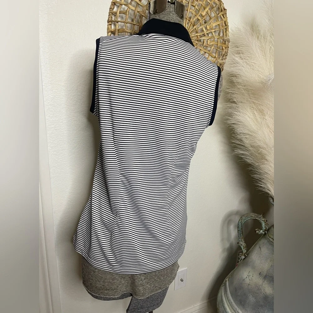 Nike Black and White Polo Tank Top - Picture 5 of 8